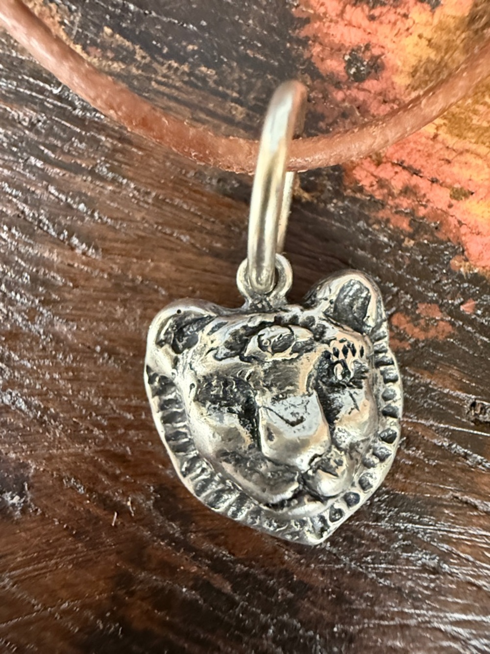 Jes MaHarry “Lioness” Sterling Silver leather cord necklace. New with tags
